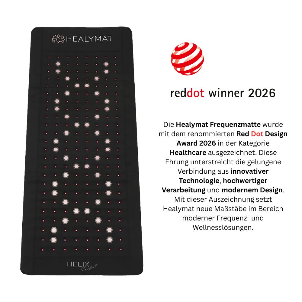 Healymat Frequenzmatte Red Dot Award Gewinner 2026 Healthcare Design